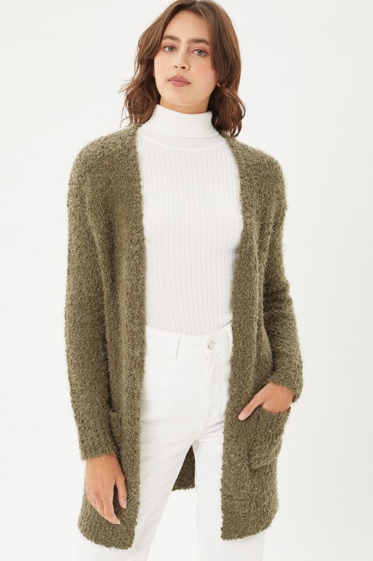 Kensington Fuzzy Popcorn Cardigan