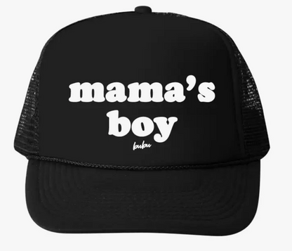 Boys Mama's Boy Trucker Hat