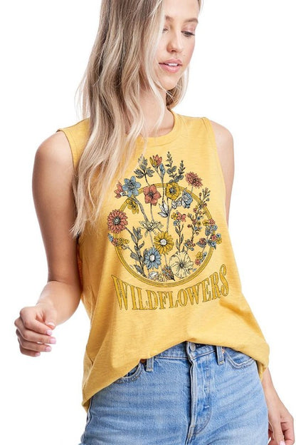 Wildflowers Graphic Tank