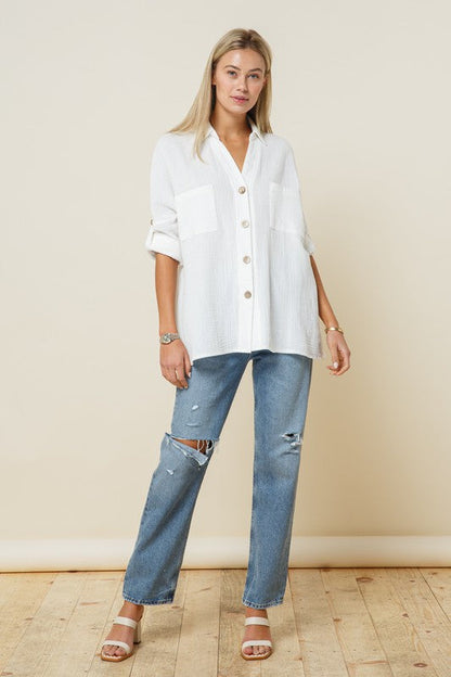 **SALE!!** Anson Lightweight Coco Buttondown