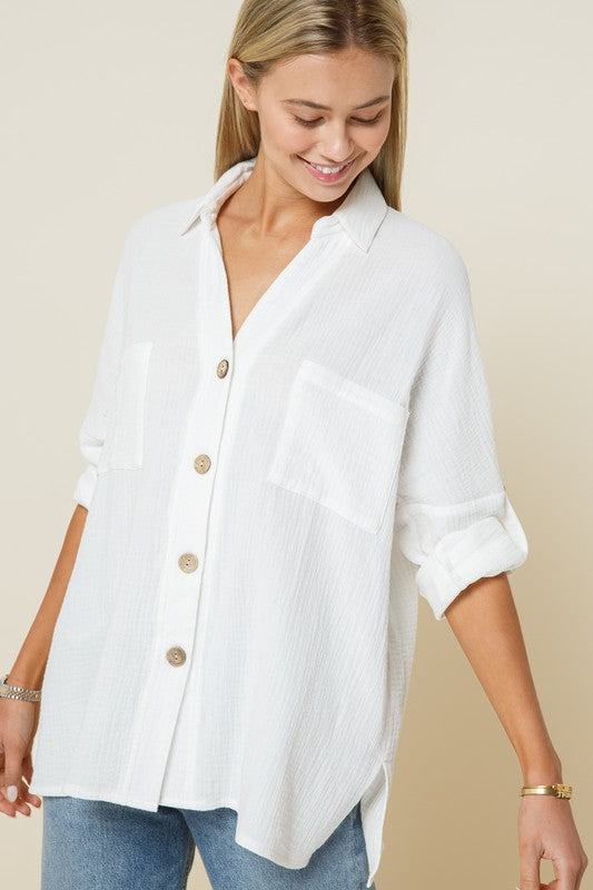 **SALE!!** Anson Lightweight Coco Buttondown