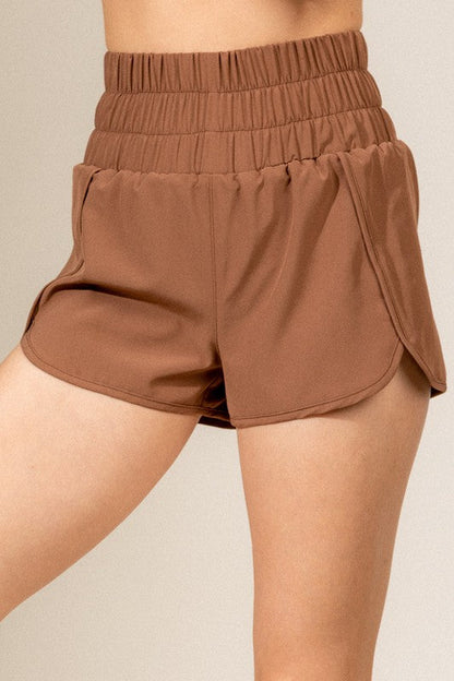 High-Waist Athletic Shorts