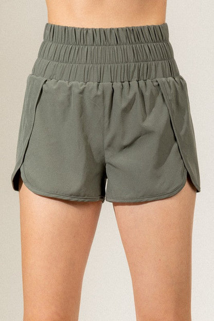 High-Waist Athletic Shorts