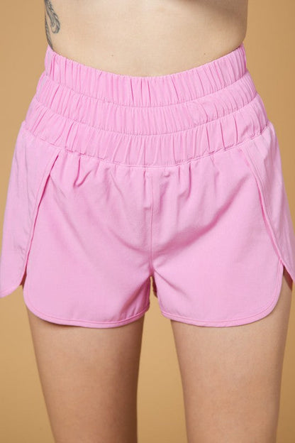 High-Waist Athletic Shorts