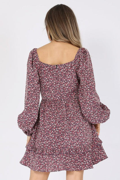**SALE!!** Serenade Keyhole Floral Dress