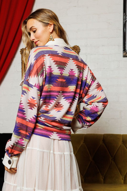 **SALE!** Hart Southwestern Knit Buttondown