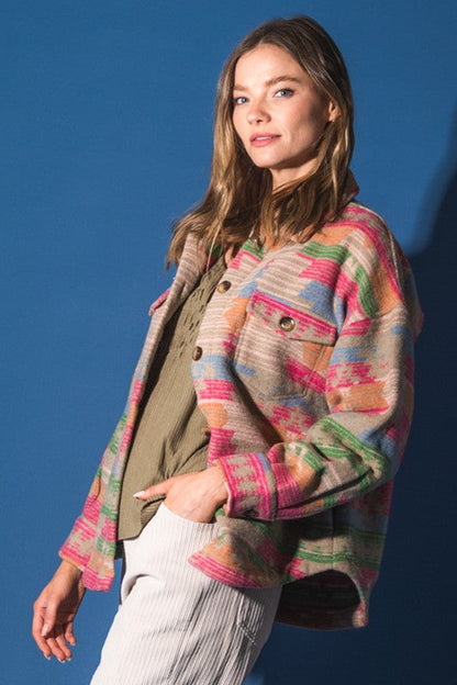 **SALE!** Mid Marlowe Aztec Shacket