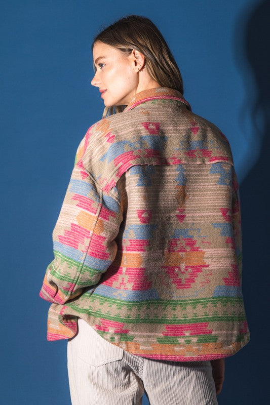 **SALE!** Mid Marlowe Aztec Shacket