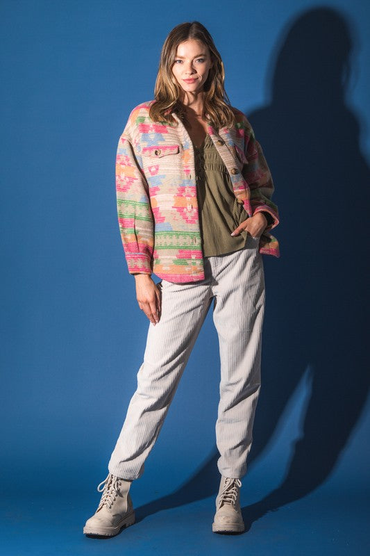 **SALE!** Mid Marlowe Aztec Shacket