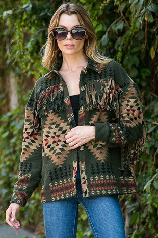 Oronoco Southwestern Fringe Jacket