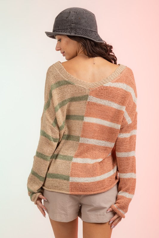 Uma Striped Lightweight Sweater