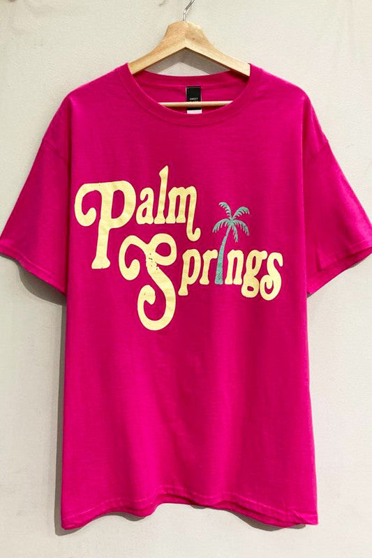 Oversized Palm Springs Tee