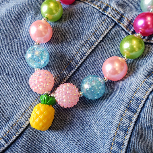Girls Summer Bauble Necklace