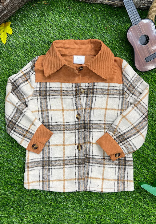 Boys Riverside Plaid & Corduroy Shacket