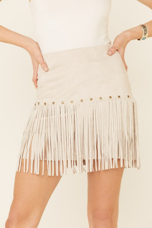 Tallahassee Fringe Skirt