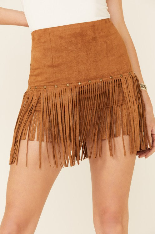 Tallahassee Fringe Skirt