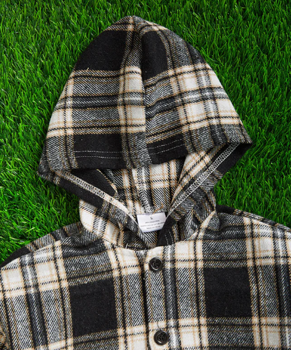 Boys Flannel Hoodie Buttondowns