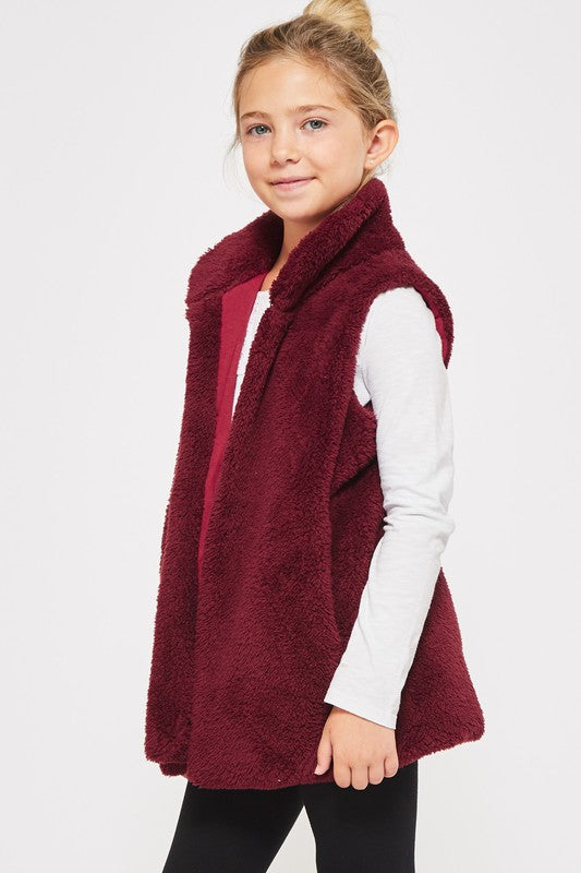 **SALE!** Girls Fuzzy Vest