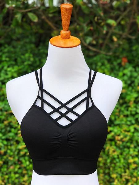 **SALE!** Criss Cross Padded Caged Bralette