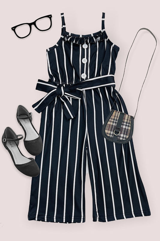 **SALE!** Baby Girls Striped Jumpsuit (Size 6-12M)