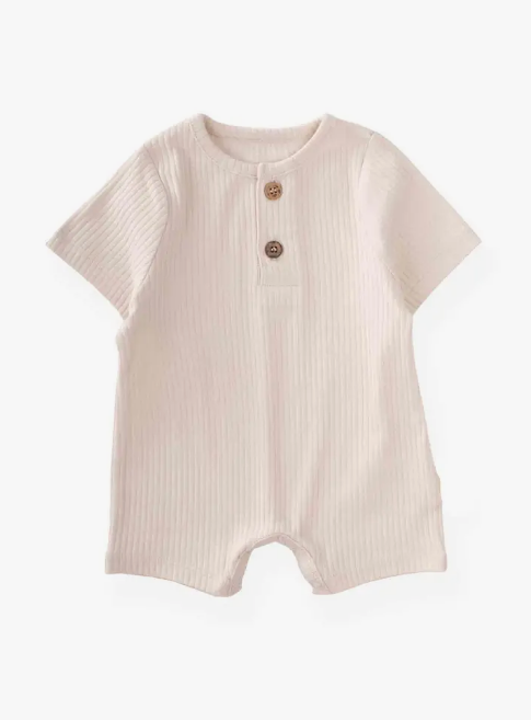 Baby Boy Ribbed Rompers