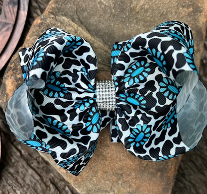 Rhinestone Printed Bows