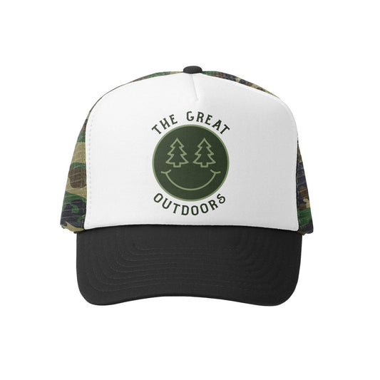 Boys Great Outdoors Camo Trucker Hat