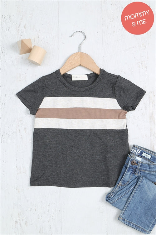 **SALE!** Girls Neutral Colorblock Top