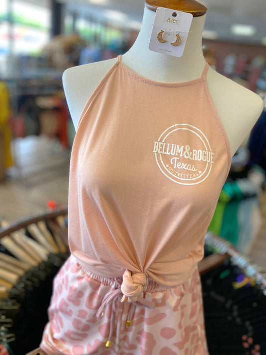 **SALE!** Neck Racer Back Logo Tank (Size 2X)