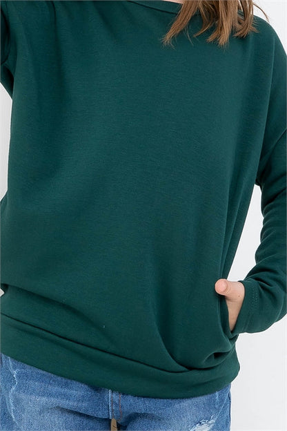 **SALE!!** Girls Suede Patch Fleece Top