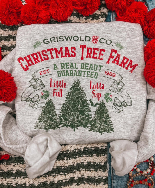 Youth Girls Griswold Christmas Tree Farm Sweatshirt