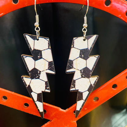 Sports Lightning Bolt Earrings