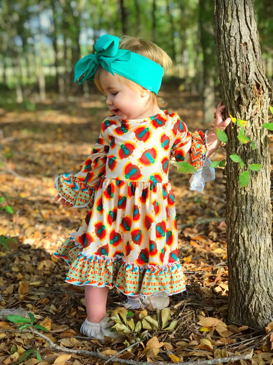 Aztec Turkey Dress (Size 2T)