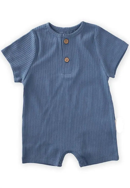 Baby Boy Ribbed Rompers