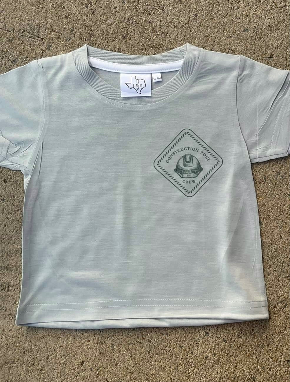 Construction Zone Kids Tee