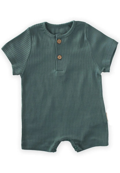 Baby Boy Ribbed Rompers