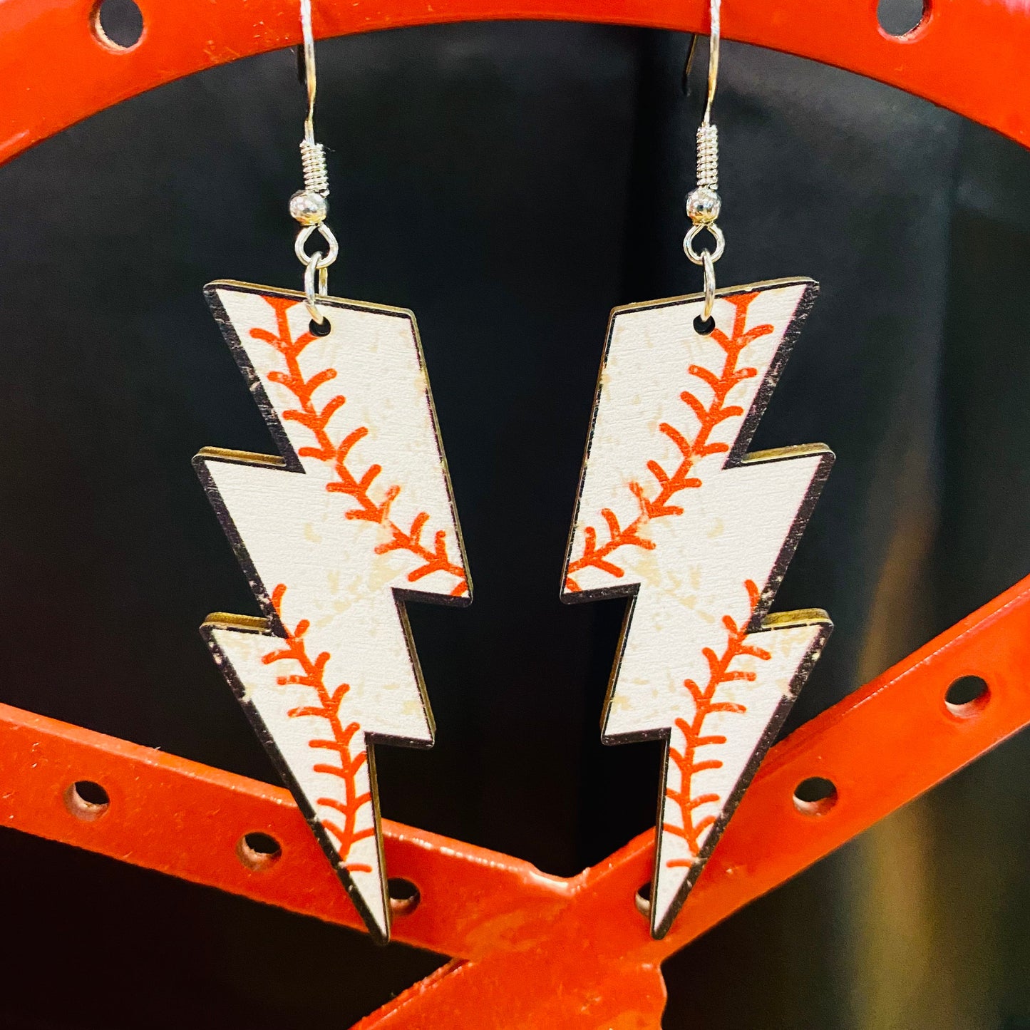 Sports Lightning Bolt Earrings