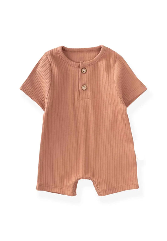 Baby Boy Ribbed Rompers