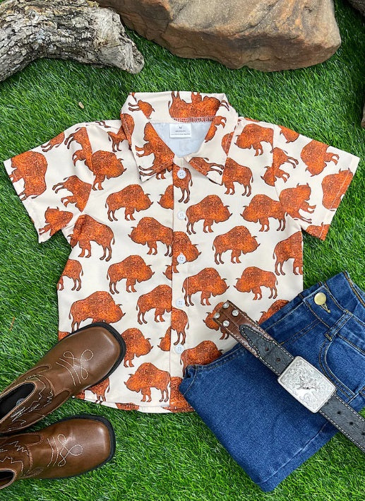 Boys Buffalo Buttondown Top